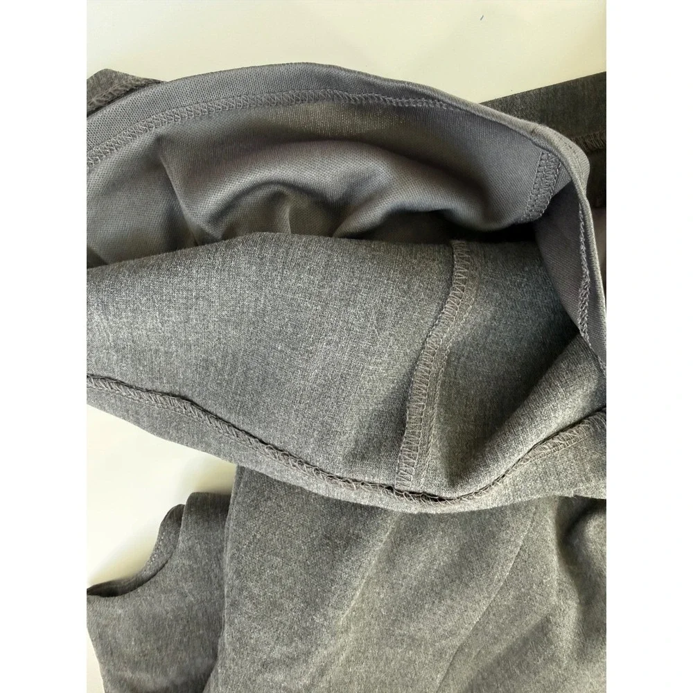 WAYF Charcoal Grey Button‎ Front Sleeveless Mini Dress Med Pockets NWOT Career